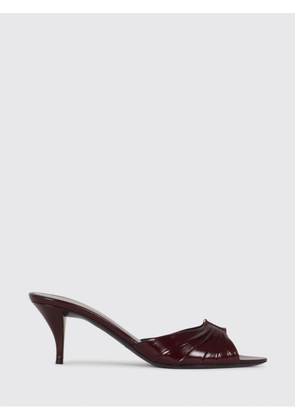 Heeled Sandal SAINT LAURENT Woman color Burgundy