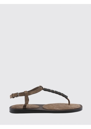 Heeled Sandal BRUNELLO CUCINELLI Woman color Brown