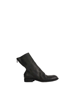 Zipped Leather Ankle Boots