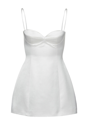 Magda Butrym Sculpted Satin Bustier Mini Dress - Moda Operandi