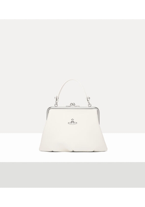 Vivienne Westwood Granny Frame Purse Saffiano Leather Plain White / Red / Blue One Size Women