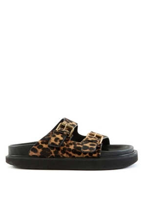Isabel Marant Ladies Leopard Lennya Flat Sandals