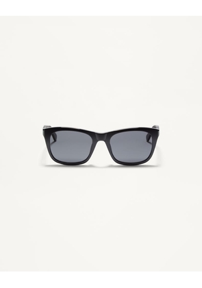 Valentino Rectangular Acetate Glasses unisex BLACK/GREY 55