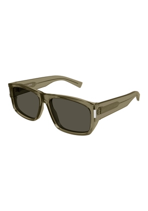 Saint Laurent Grey Rectangular Mens Sunglasses SL 689 004 59