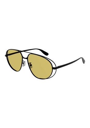 Bottega Veneta Yellow Pilot Unisex Sunglasses BV1344S 002 61