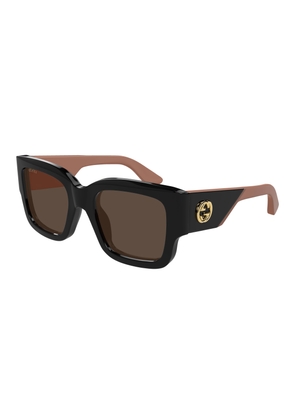 Gucci Brown Square Ladies Sunglasses GG1663S 004 52