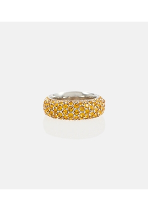 Amina Muaddi Cameron crystal-embellished ring