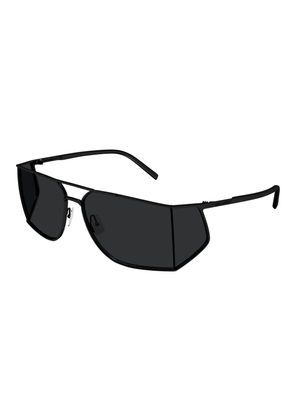 Saint Laurent Black Rectangular Mens Sunglasses SL 750 001 69
