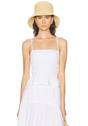 Solid & Striped The Delta Top in Optic White - White. Size L (also in XS).