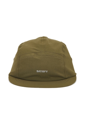 Satisfy Peaceshell Cordura Trail Cap in Tea - Green. Size all.