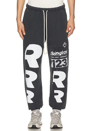 RRR123 Membership Uso Enemy Sweatpants in Black - Black. Size L (also in XL/1X).
