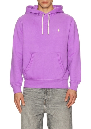 Polo Ralph Lauren RL Fleece Pullover Hoodie in Spring Violet - Purple. Size L (also in M, S, XL/1X).