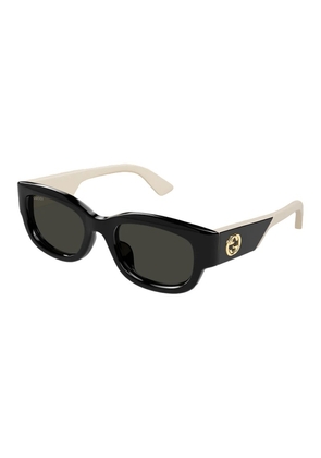 Gucci Demo Rectangular Ladies Sunglasses GG1667SK 001 54