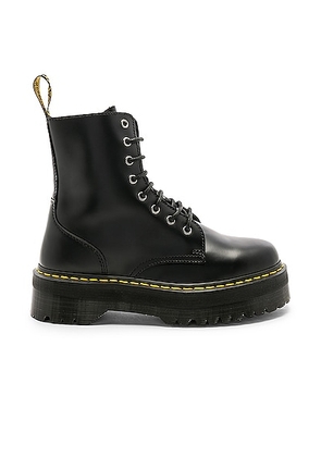 Dr. Martens Jadon Fusion Smooth Boot in Black - Black. Size 9 (also in 10).