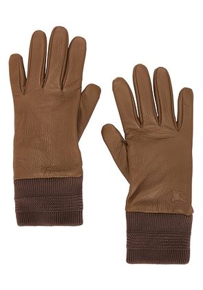 Burberry Leather Gloves in Hazel - Brown. Size 8 (also in ).