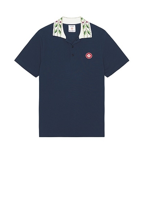 Casablanca Classic Laurel Pique Polo in Navy - Navy. Size XL/1X (also in ).