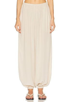 EAVES x Jasmine Tookes Kai Balloon Pant in Stone - Beige. Size L (also in M, S, XL, XS).
