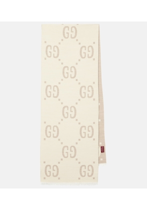 Gucci GG wool and silk scarf