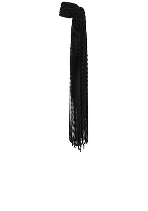 ALAÏA Beaded Scarf in Noir Alaia - Black. Size all.