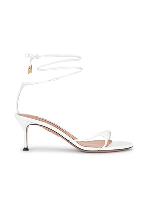 Aquazzura Bikini Sandal 65 in White - White. Size 36 (also in 36.5).