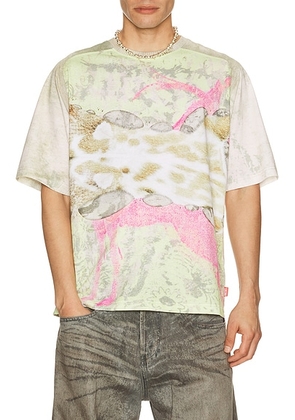 Diesel Clint Tee in Multi - Mint. Size L (also in M, XL/1X, XXL/2X).