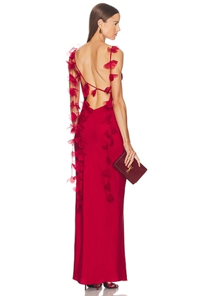Cult Gaia Nymeria Gown in Merlot - Red. Size XS (also in S).