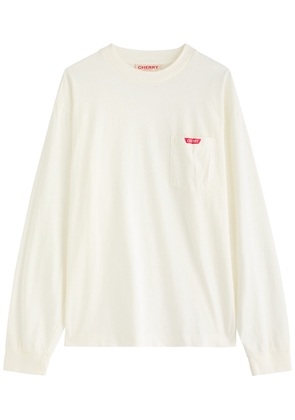 Cherry Los Angeles Logo-print Cotton top - White - M