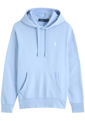 Polo Ralph Lauren Logo Hooded Cotton Sweatshirt - Light Blue - Xxl