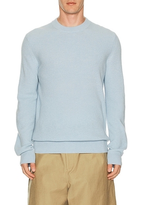 Guest In Residence Alldays Crew Linen Combo in Sail - Blue. Size L (also in S, M, XL/1X, XXL/2X).