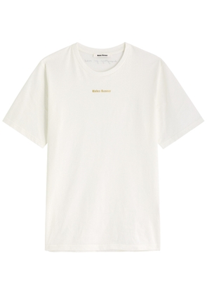 Wales Bonner Logo-print Cotton T-shirt - Ivory - S
