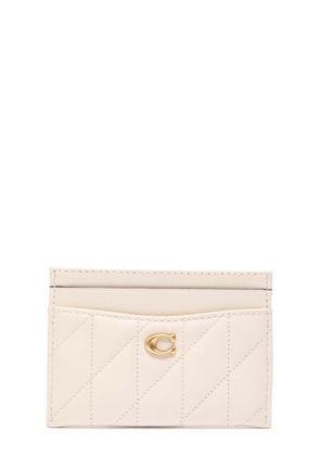 Coach Pillow Quilted Leather Card Holder - Ivory - One Size