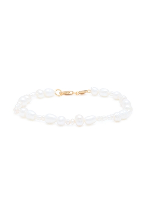 Astrid & Miyu Serenity Pearl-beaded 18kt Gold-plated Bracelet - One Size