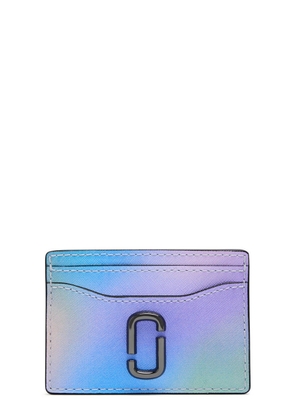 Marc Jacobs The Card Case Grained Leather Card Holder - Blue - One Size