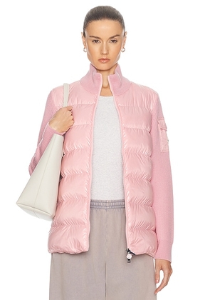 Moncler Zip Up Cardigan in Pink - Rose. Size 1/S (also in ).