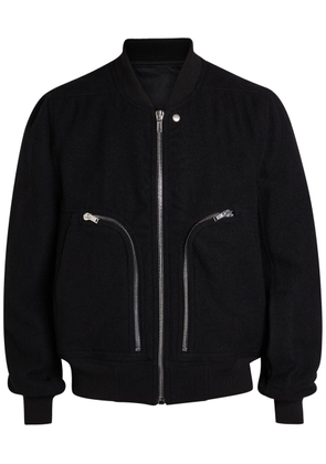 Rick Owens Bauhaus Flight Wool Bomber Jacket - Black - 50 (IT50 / L)