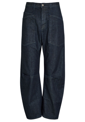 Nili Lotan Shon Darted Barrel-leg Jeans - Indigo - 26 (W26 / UK8 / S)
