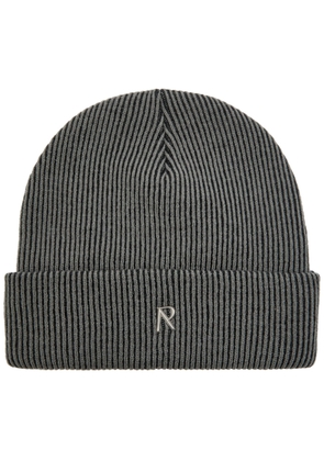 Represent Ribbed Knit Beanie - Grey - One Size