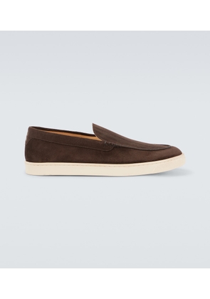 Brunello Cucinelli Herringbone suede loafers