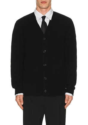 NN07 John Cardigan in Black - Black. Size M (also in ).