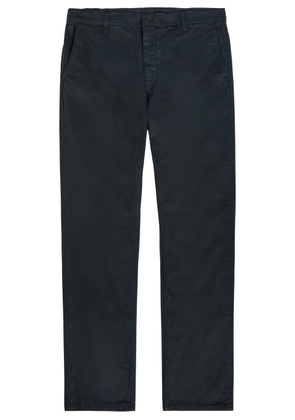 Nudie Jeans Alvin Straight-leg Stretch-cotton Trousers - Navy - 38 (W38 / Xxl)