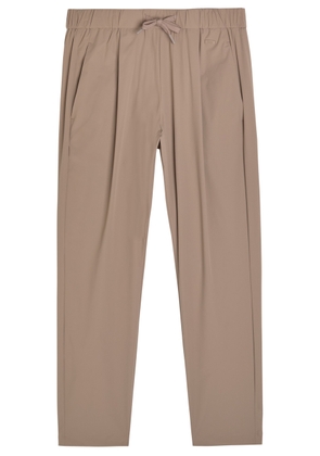 Herno Tapered-leg Stretch-shell Trousers - Taupe - XS (UK6 / XS)