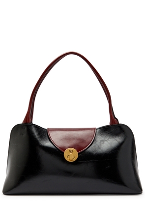 Versace Medium Glossed Leather Shoulder bag - Black - One Size
