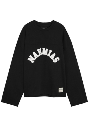 Nahmias Varsity Logo-appliquéd Cotton T-shirt - Black - L