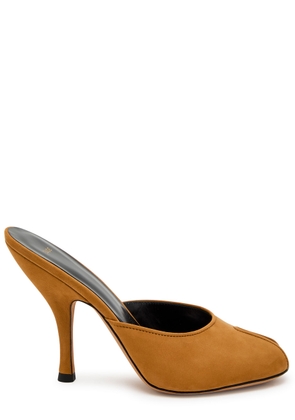Jude Date 110 Nubuck Mules - Brown - 39 (IT39/ UK6)