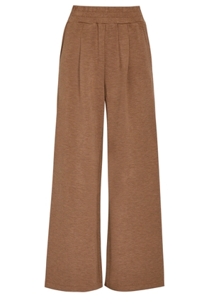 Varley The Extra Wide Leg 29.5 Stretch-jersey Sweatpants - Brown - S (UK8-10 / S)
