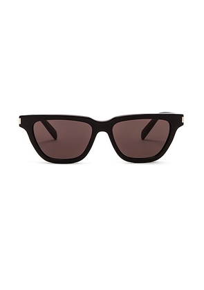 Saint Laurent SL 462 Sulpice Sunglasses in Black - Black. Size all.