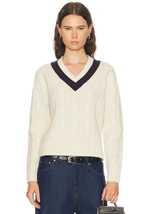 NILI LOTAN Fabiana Sweater in Ivory - Ivory. Size L (also in M, S, XS).