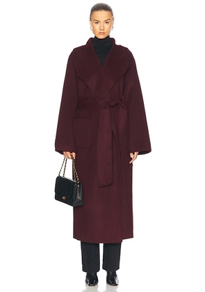 SEROYA Mavis Coat in Merlot - Burgundy. Size S/M (also in ).