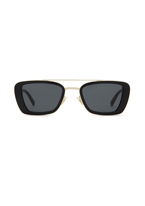 Saint Laurent Rectangular Sunglasses in Black - Black. Size all.