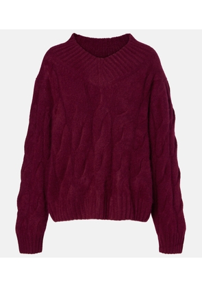 Jardin des Orangers Cable-knit cashmere and silk sweater